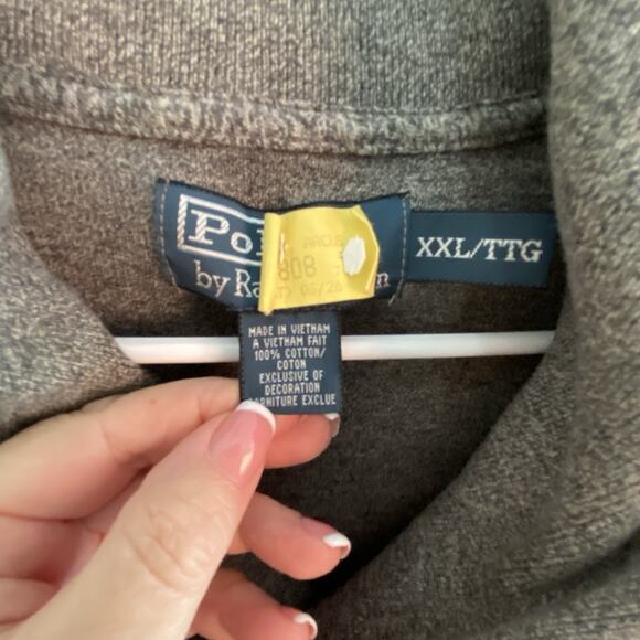 Polo Ralph Lauren Sweater Mens Size XXL Shawl Loop Collar Pullover Preppy Button - Picture 3 of 8